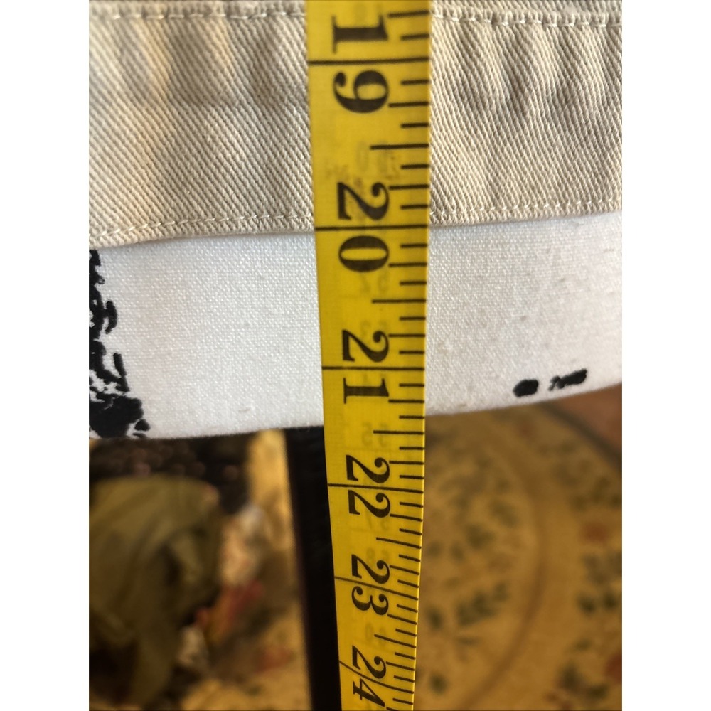 Hayden Los Angeles Cream Beige Cropped Denim Jacket Large - Picture 5 of 7